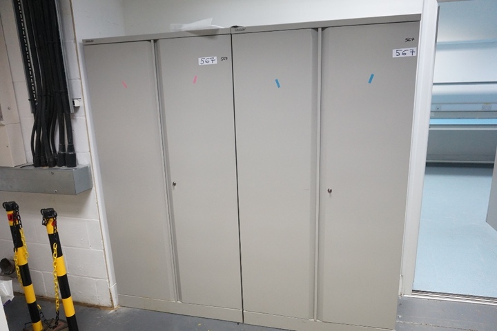 (4) Storage Cabinets