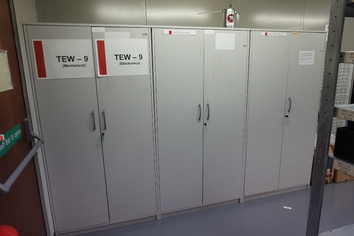 (3) Storage Cabinets