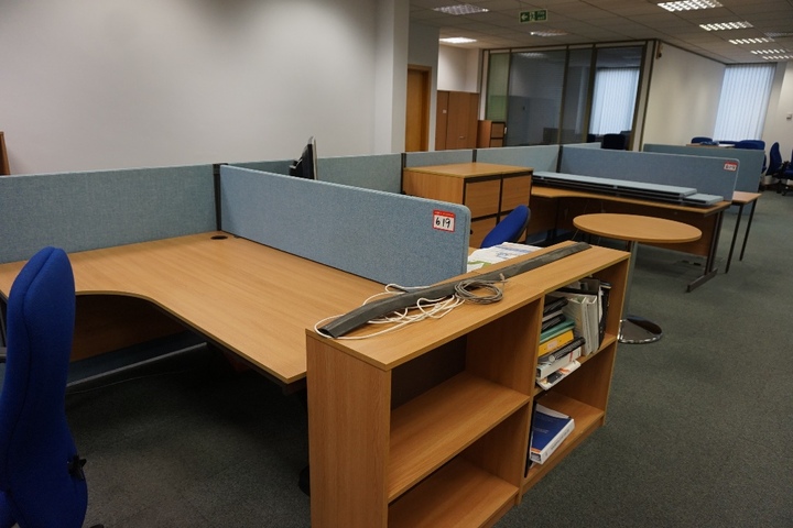 Qty of Office Furniture including 4 Desks