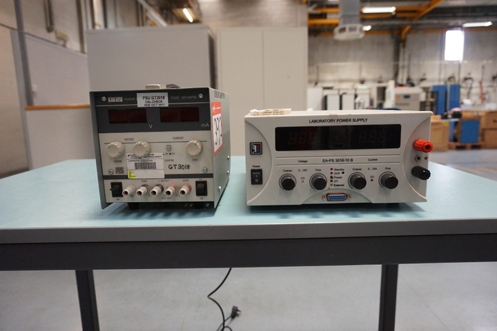Elektro-Automatik EA-PS 3016-10 B Laboratory Power Supply, 0-16V 0-10A and a Tti Thurlby Thandar Instruments PL320 Power Supply