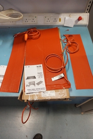 (2) SSHB 1224 720 240 Large and (2) SSHB 624 360 240 Small Silicone Rubber Flexible Heating Blankets