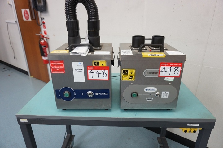 (2) Purex Fumecube 2 Arm Fume Extractors