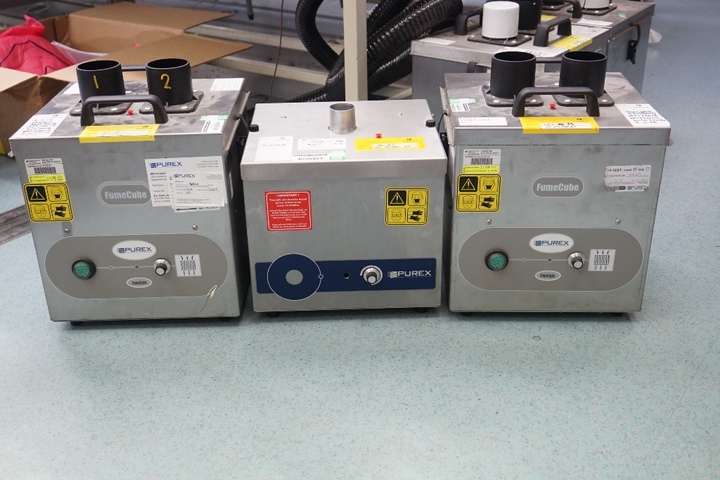 (5) Purex Fume Cube 1 Arm Fume Extractor