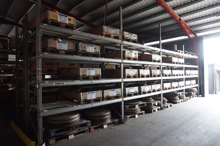 Racking – (1) Rack 12m x 1.1m Wide 6 Bays, (1) Rack 11.5m x 1.1m 4 Bays, (1) Rack 13.5m x 1.1m 5 Bays