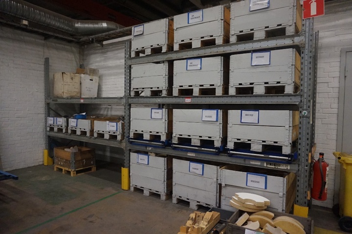 (2) Bays of Racking with Pull-out System 3m x 1m x 2m high