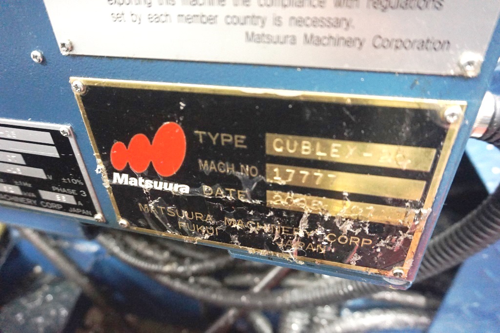 Matsuura Cublex 25 5 Axis Twin Pallet Turning/Milling Machine