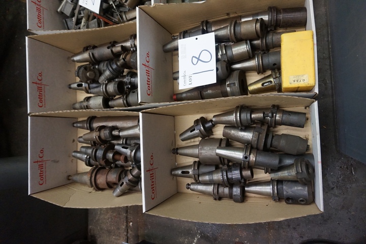 (4) Boxes of CAT40 Tooling