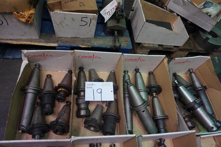 (4) Boxes of CAT50 Tooling