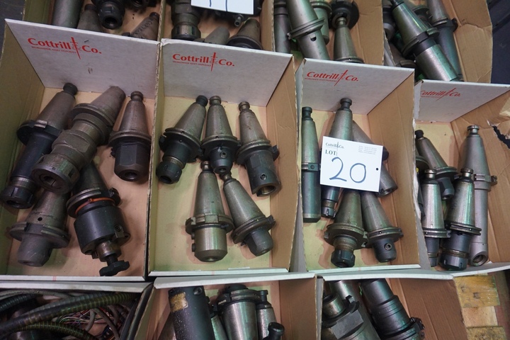 (4) Boxes of CAT50 Tooling