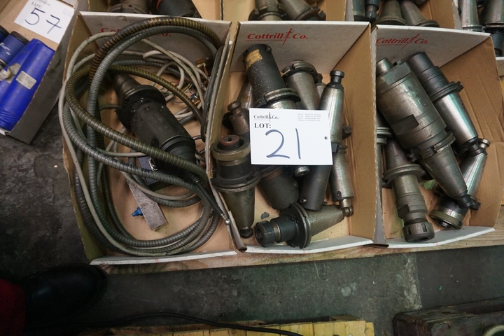 (3) Boxes of CAT50 Tooling