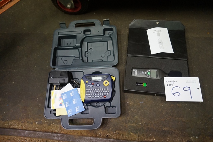 Brother Label Printer and Sound Level Meter