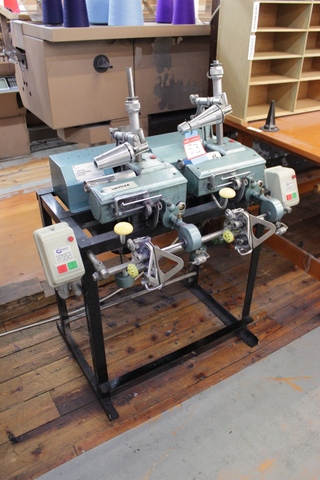 Tortex Engineering Stand Mounted Twin Head Spool Winder with (2) Crompton Power Breaks