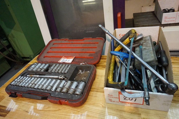 Socket Set & Box of Hand Tools