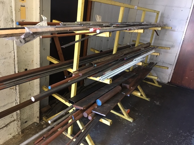 Steel Rack and Contents