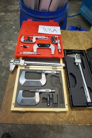 Micrometers and 2 Digital Verniers
