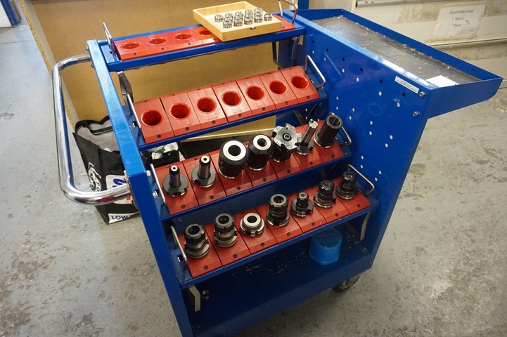 Hurco Mobile Tooling Trolley with 14 Tools, CAT40 and Collets