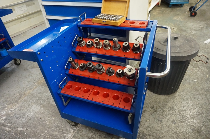 Hurco Mobile Tooling Trolley with 14 Tools, CAT40 and Collets