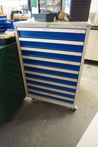 9 Draw Cabinet with Qty of Carbide Cutters