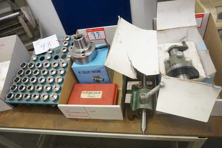Dividing Head and 5C Collet Fixture and Collets
