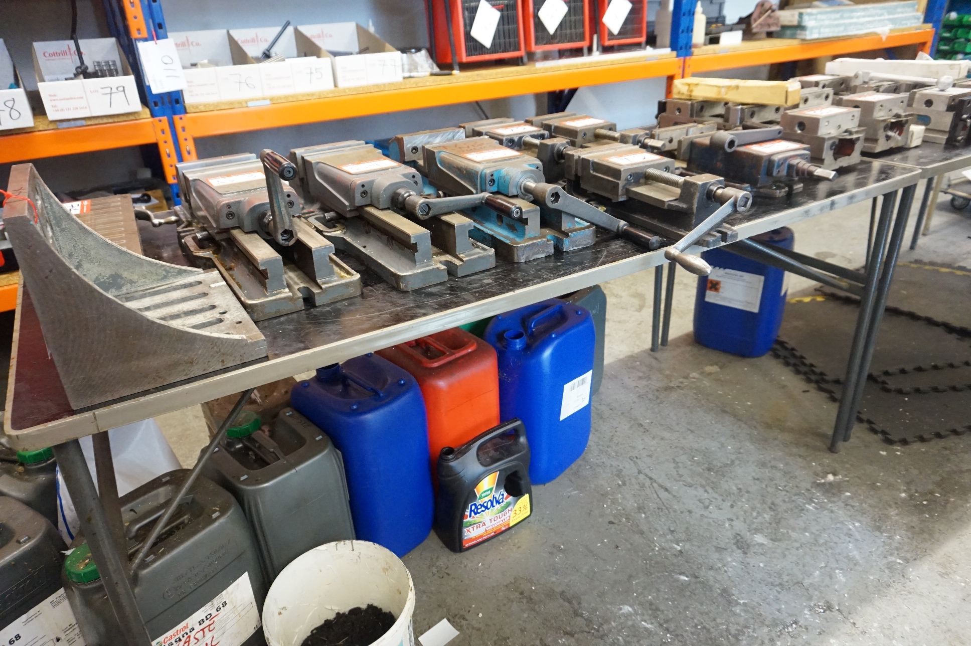 (3) x Fold-up Work Benches (Excluding Contents)