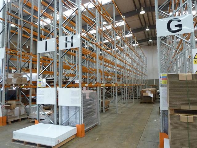 (2) Rows of Boltless Pallet Racking – approx. 54m x 900mm x6m (h)