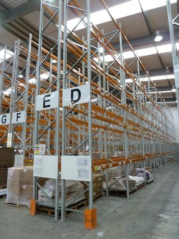 (2) Rows of Boltless Pallet Racking – approx. 56m x 900mm x 6m (h)