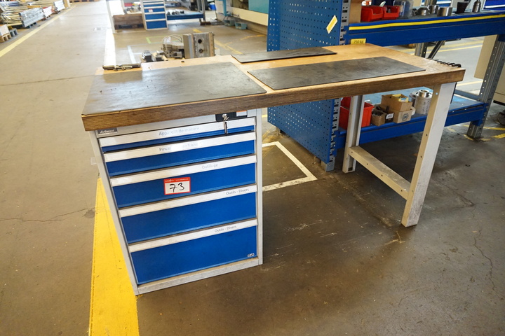 Garant Bench with 5 Drawer Cabinet