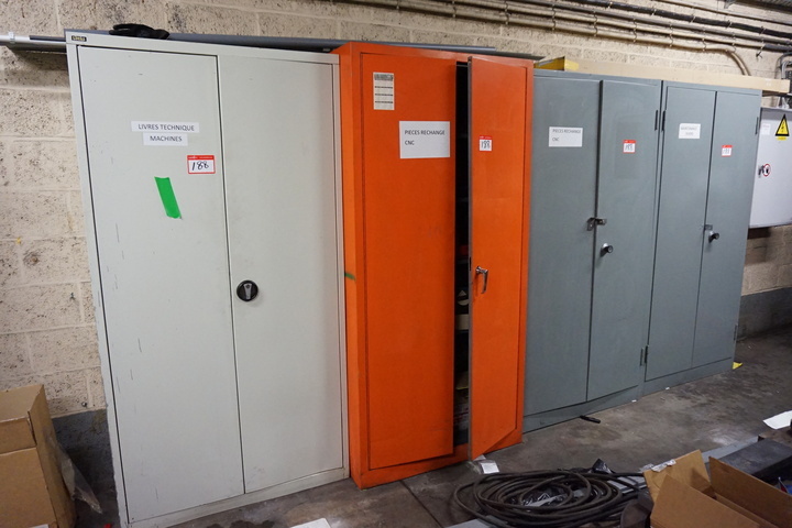 Cupboard with Letter Stamps and Battery Charger