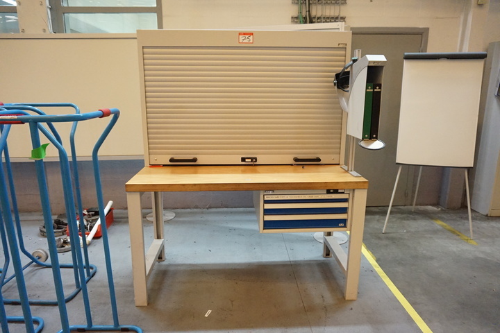 Garant Bench with 3 Drawer Cabinet and Rack