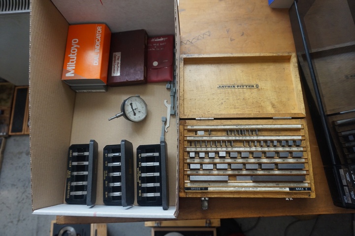 Dial Indicators and Set of Metric Slip Gauges