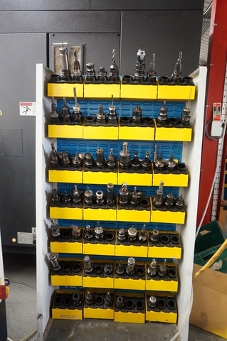 Rack of CAT40 Tooling