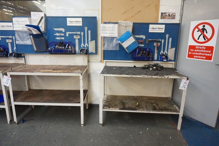 (2) Work Benches