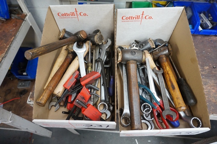 (2) Boxes of Hand Tools