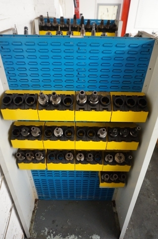 Rack of CAT 40 Tooling for Cincinnatti Arrow 500