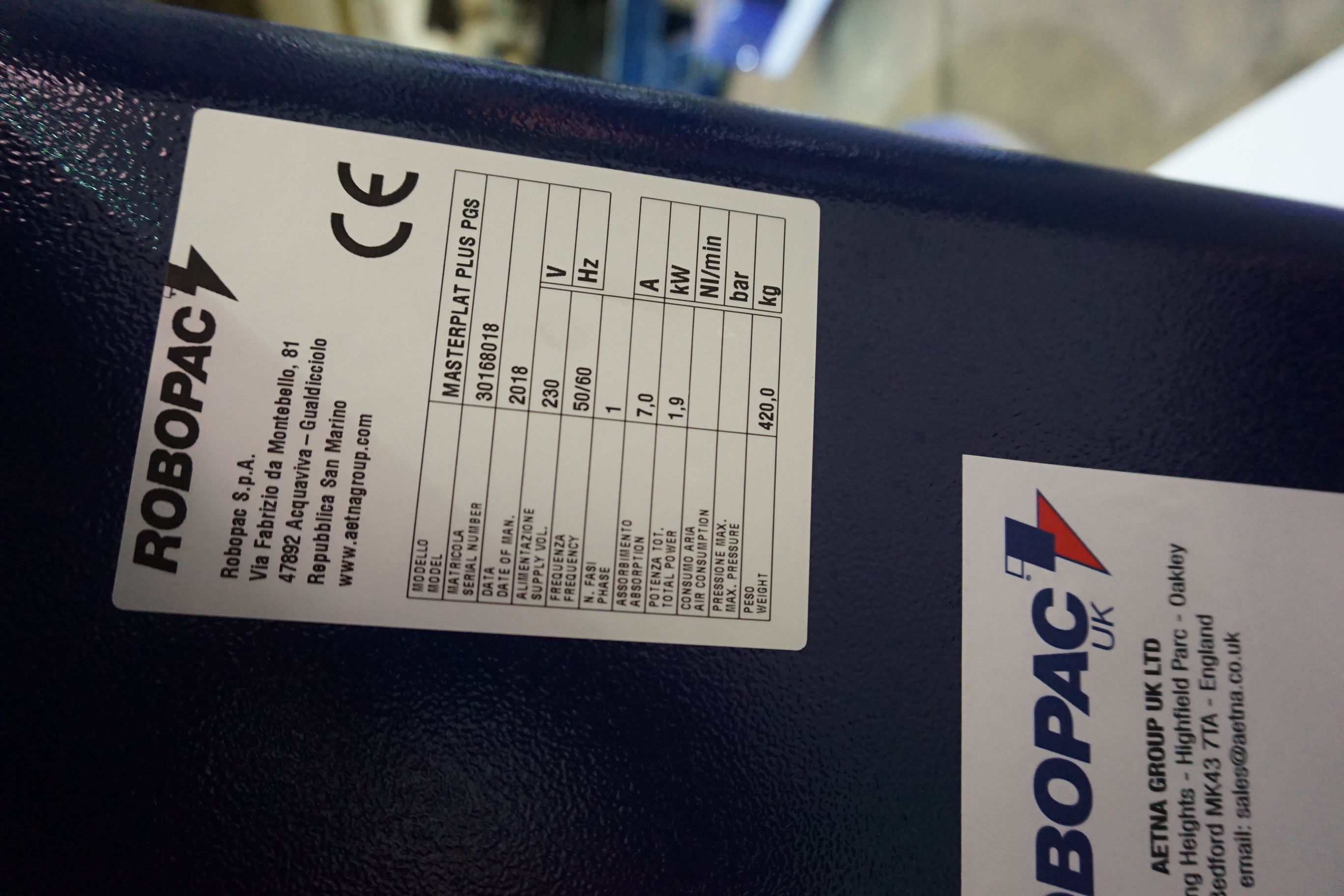 Robopac Masterplat PGS Pallet Wrapper (2018)