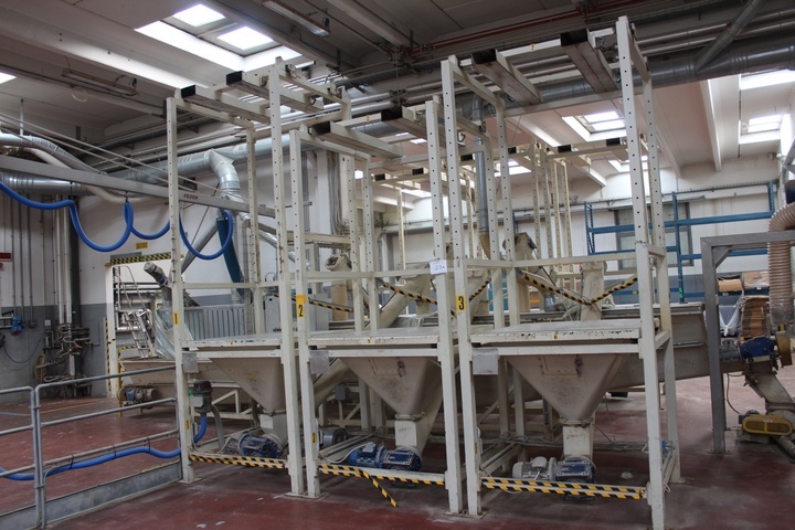 Stainless Steel and 3 x Mild Steel Hoppers