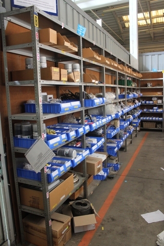 Contents of Racking and Cupboards