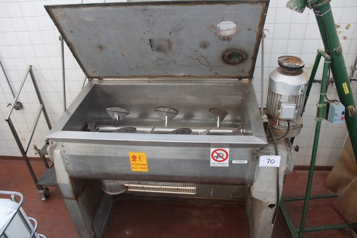 Torrelli Blender with Screw Type Conveyor and Screen Filter