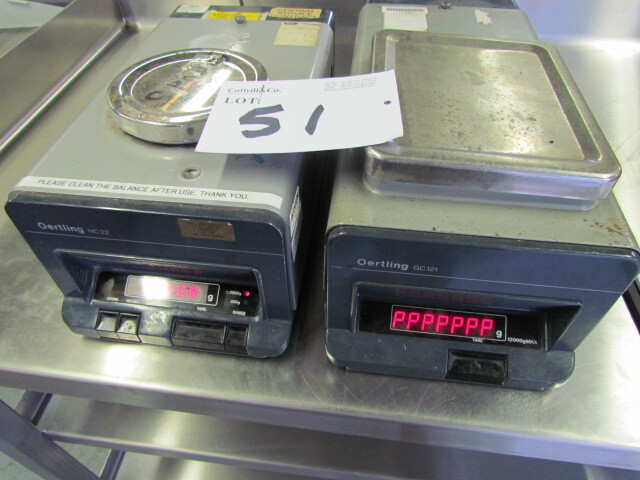 Oertling Scales GC121 AND HC22, HC22