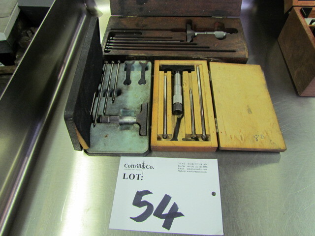 (3) x Shadlow, Starretty & Moore and Wright Depth Guages