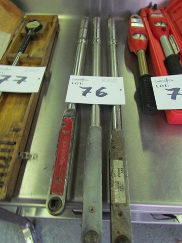 (3) Torque wrenches by Britool, EVT3000