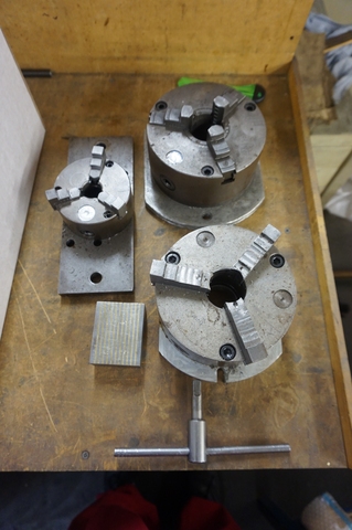 (3) x 3 Jaw Chucks, (2) x 6”, (1) x 4”