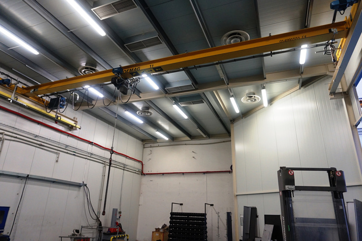 (2) x Demag 1 Ton Bridge Cranes Approx 12m