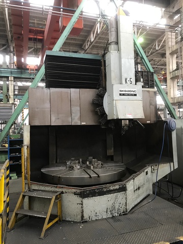 Tos Hulin SKQ 20NC Vertical Turret Lathe