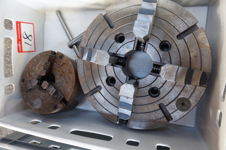 (1) 4-Jaw Chuck, 350mm and (1) 3-Jaw Chuck 200mm
