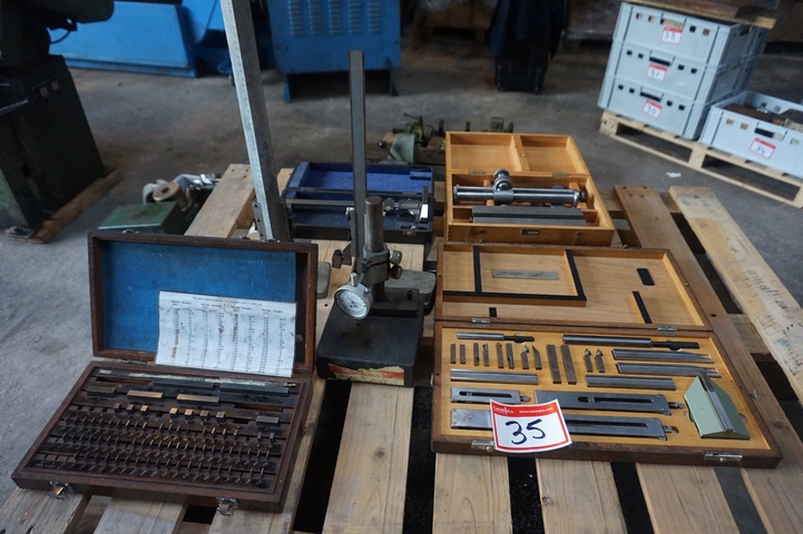 Qty Height Gauges and (1) Box of Slip Gauges