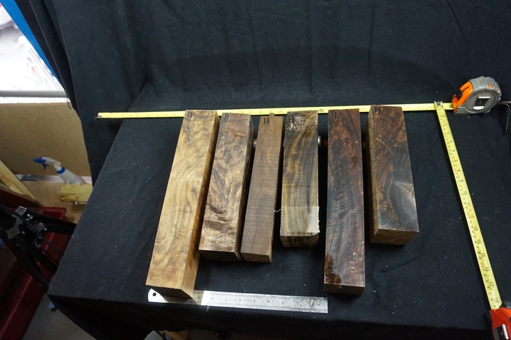 (6) Pieces of Exhibition Grade Turkish Walnut