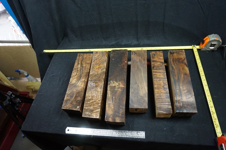 (6) Pieces of Exhibition Grade Turkish Walnut; Stock Blank for Forend