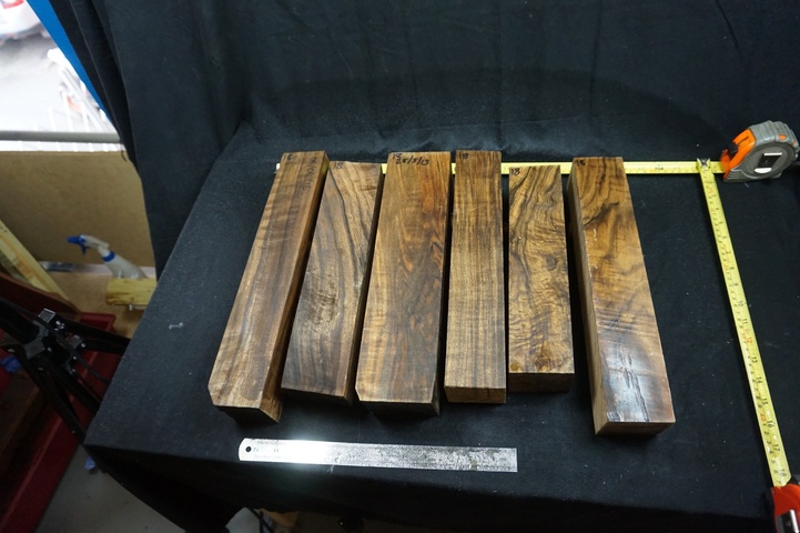 (6) Pieces of Exhibition Grade Turkish Walnut; Stock Blank for Forend
