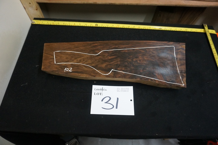 1 Piece of Exhibition Grade Turkish Walnut